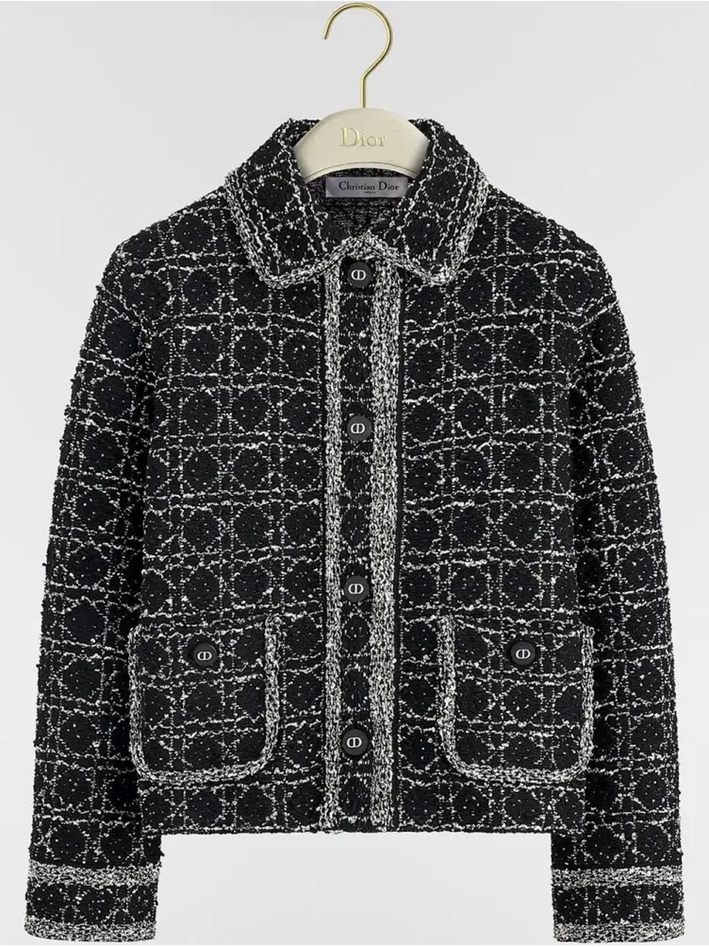 Dior Macrocannage Tweed Jacket - FR 40/ US 8